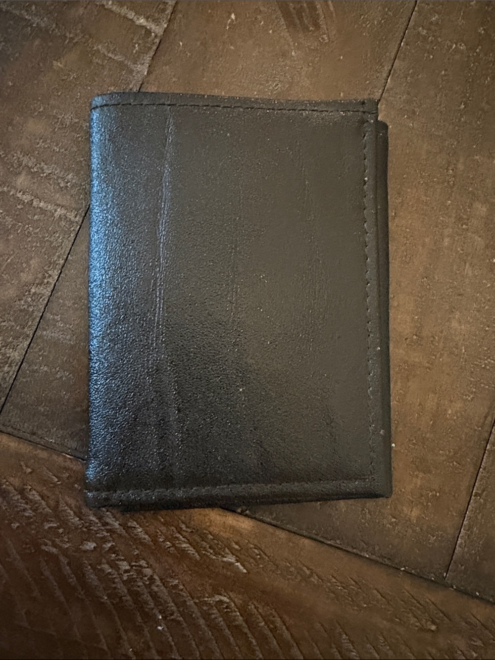 Men’s Black Cowhide Leather Card & Key Holder Wallet